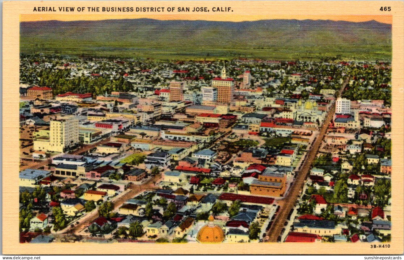 California San Jose Aerial View Of The Business District - San Jose