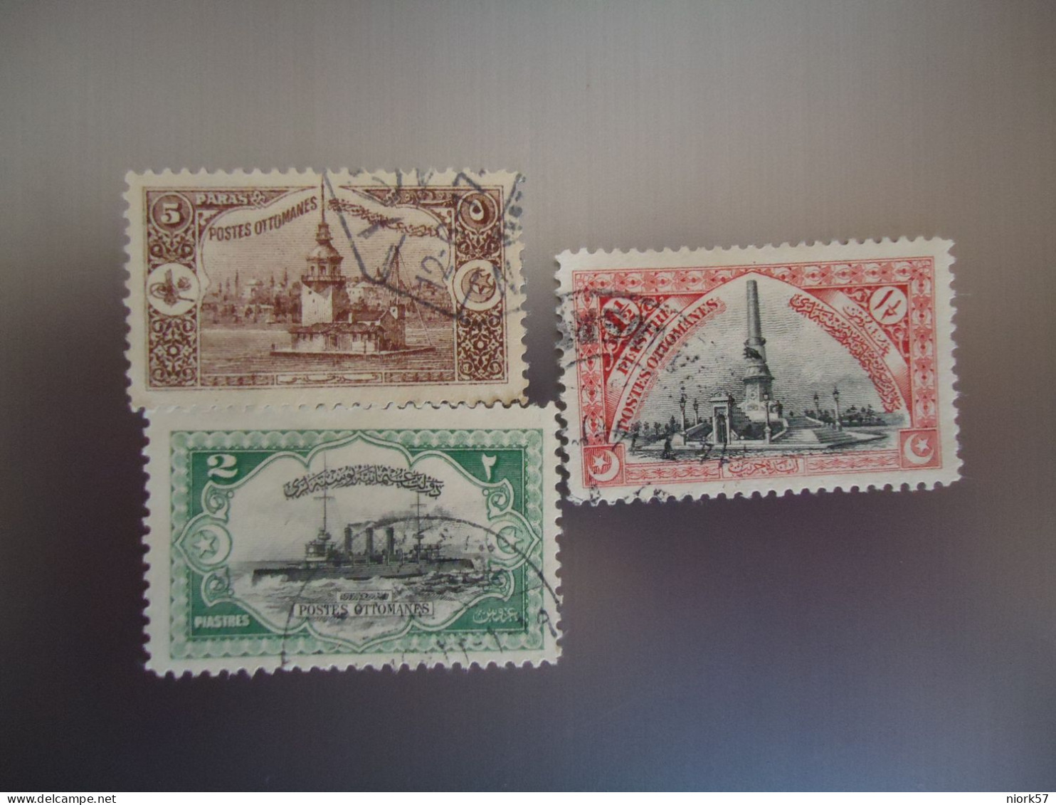 TURKEY   OTTOMAN USED    STAMPS  LANDSCAPES SHIPS 1914 - Otros & Sin Clasificación