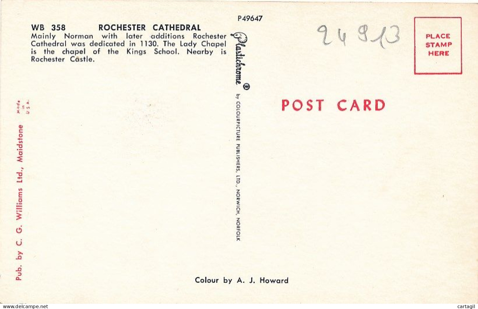 CPA-24913-Royaume-Uni -Rochester -Cathedral -Envoi Gratuit - Rochester