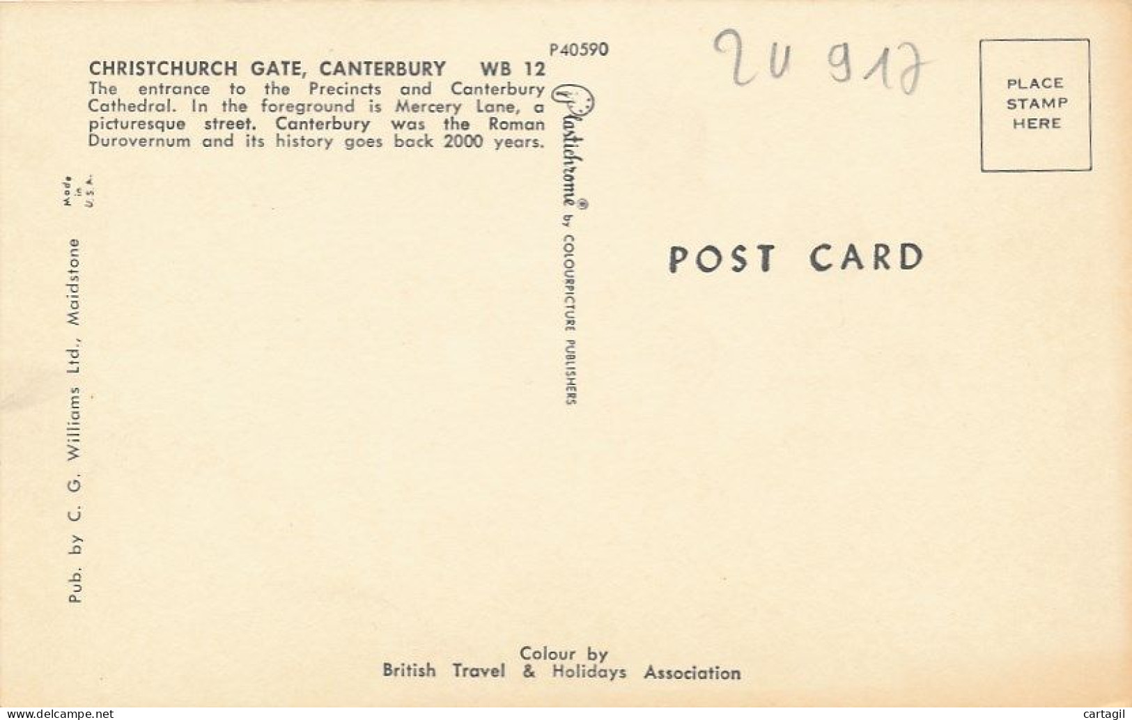 CPA-24917-Royaume-Uni -Canterbury- Christchurch Gate-Envoi Gratuit - Canterbury