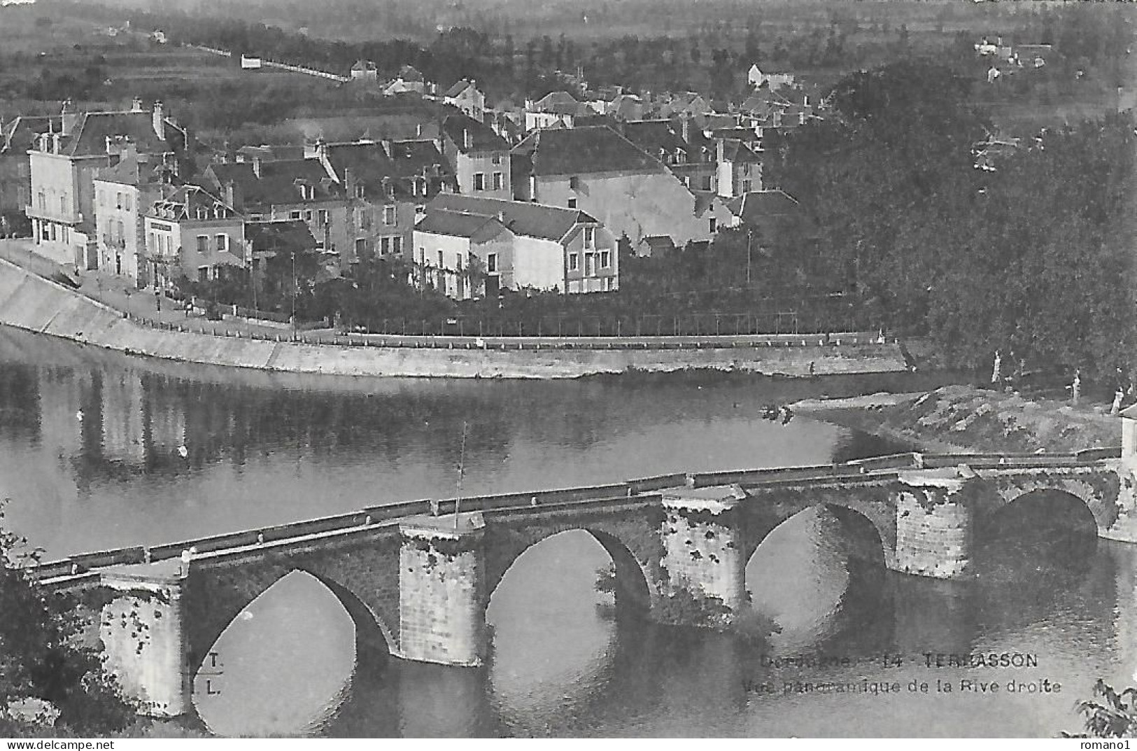 24)   TERRASSON  -  Vue Panoramique De La Rive Droite - Terrasson-la-Villedieu