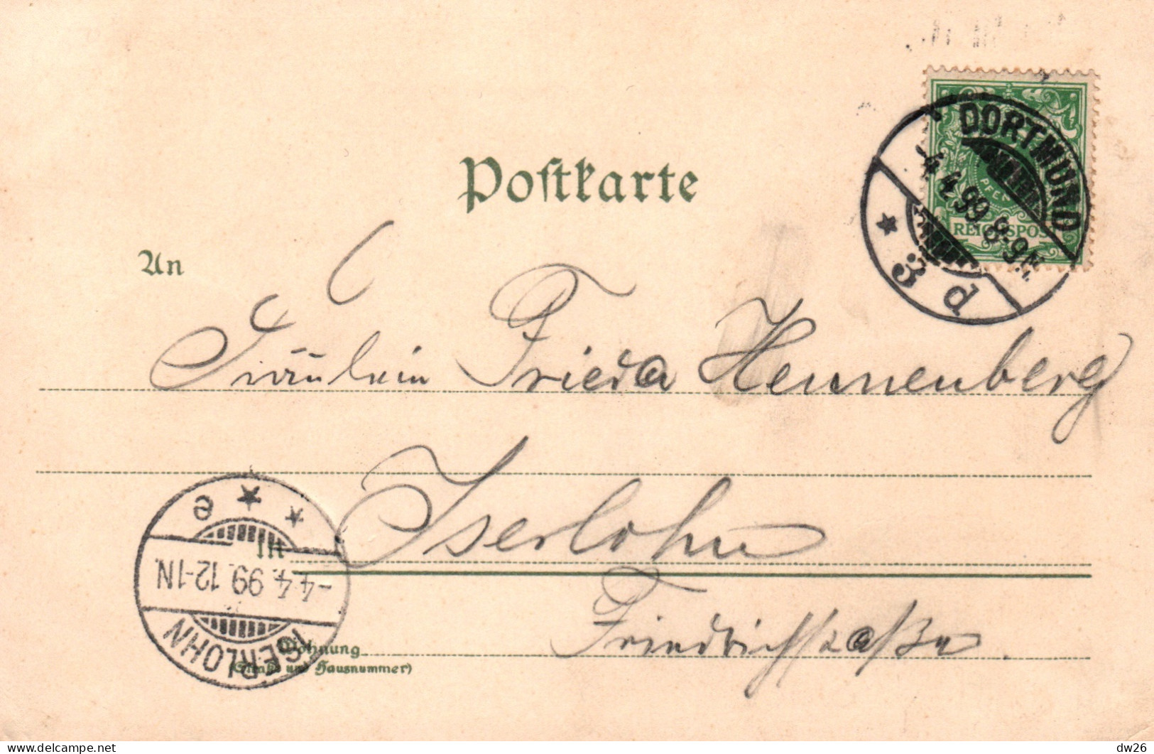 Gruss Aus Dem Bier-Restaurant Stade - Lithographie 1899 (Weisser Saal, Wintergarten, Kaulbach Halle) - Stade