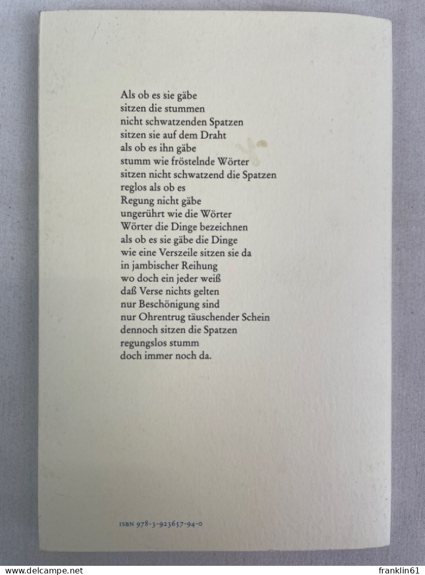 Apfelfall : Gedichte. - Poesia