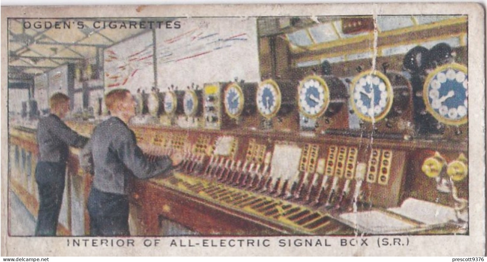 Modern Railways 1936 - 44 Electric Signal Box, Brighton Station - Ogdens Cigarette Card - - Ogden's