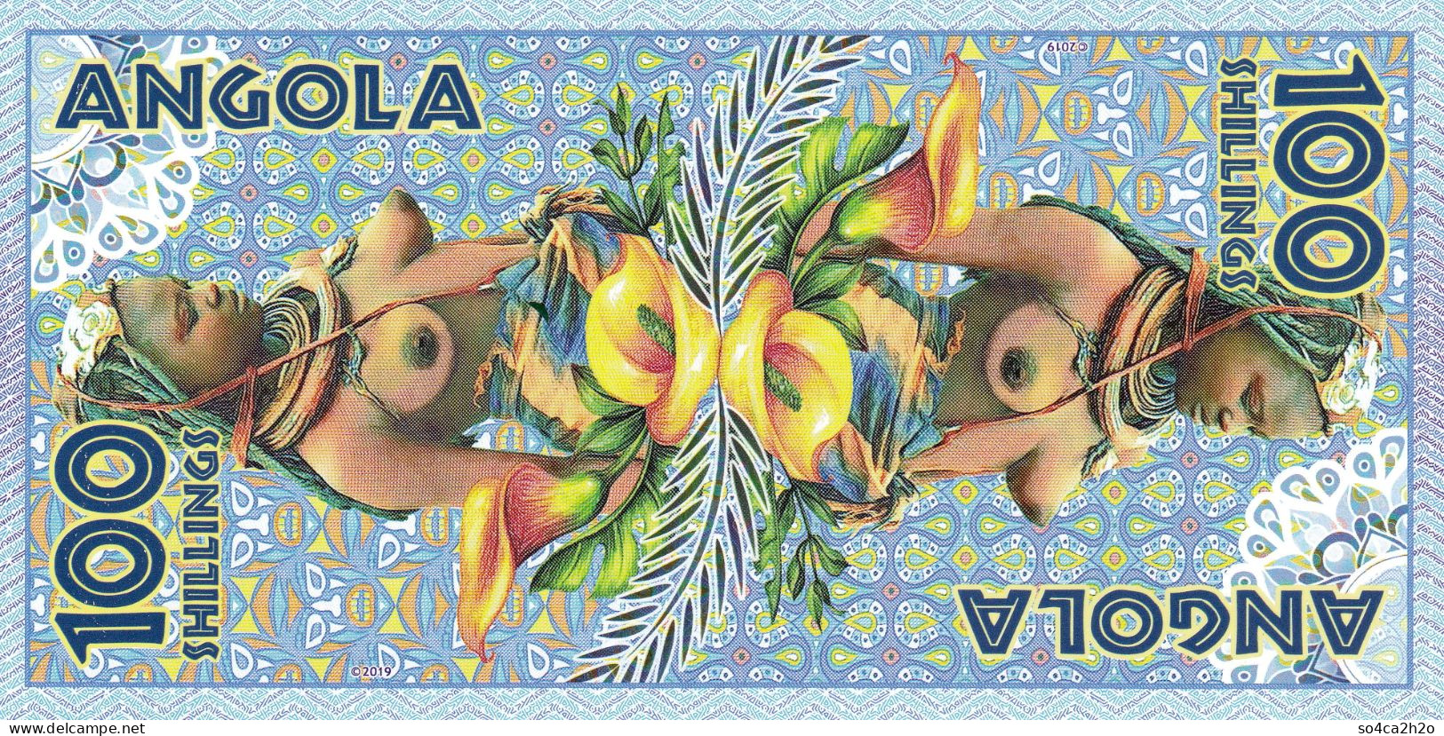 Union De L'Afrique Sub-saharienne 100 Shillings 2019 ANGOLA UNC  POLYMER  Emission Privée - [6] Vals & Specimen