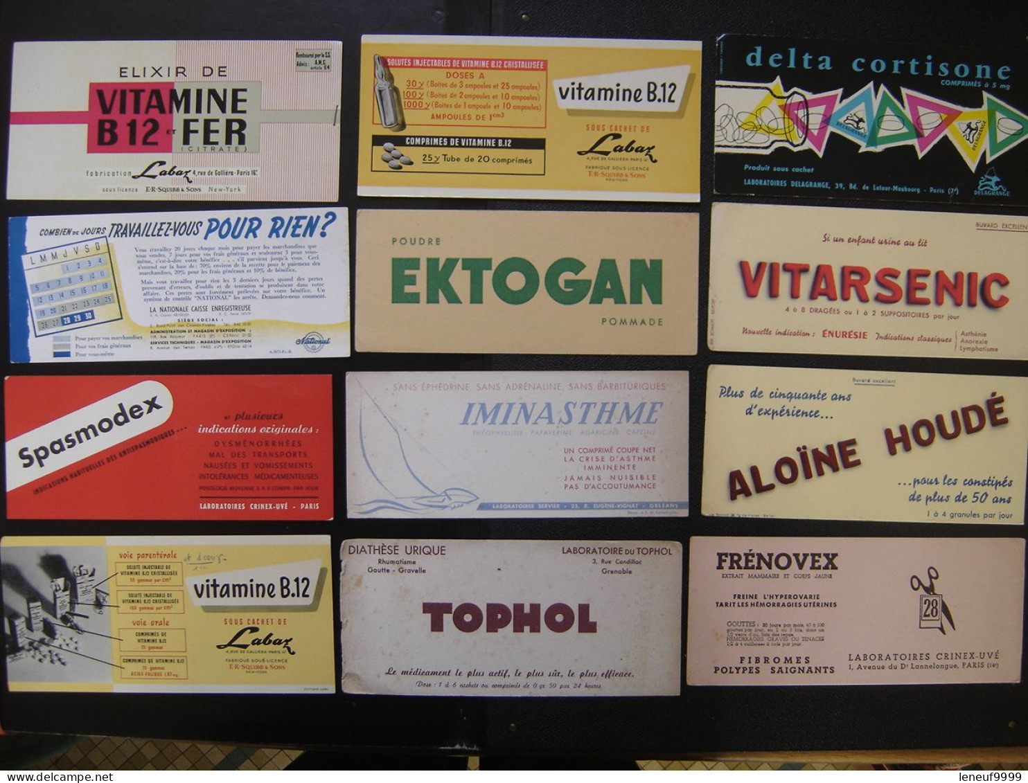 Lot 2 De 12 BUVARDS Blotting Paper Löschpapier 吸取紙 промокательная бумага 吸墨纸 - Lots & Serien