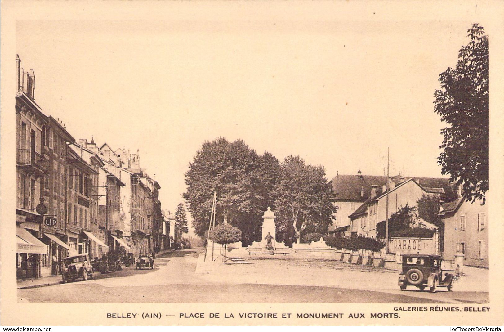 FRANCE - 01 - BELLEY - Place De La Victoire Et Monument Aux Morts -  Carte Postale Ancienne - Belley