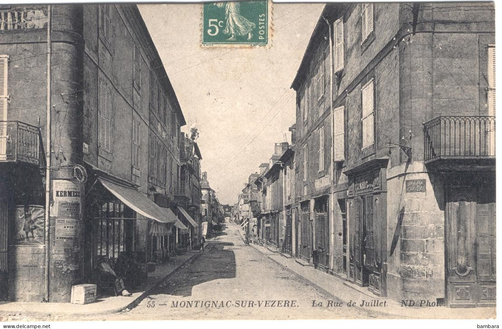 MONTIGNAC SUR VEZERE - La Rue De Juillet. - Montignac-sur-Vézère