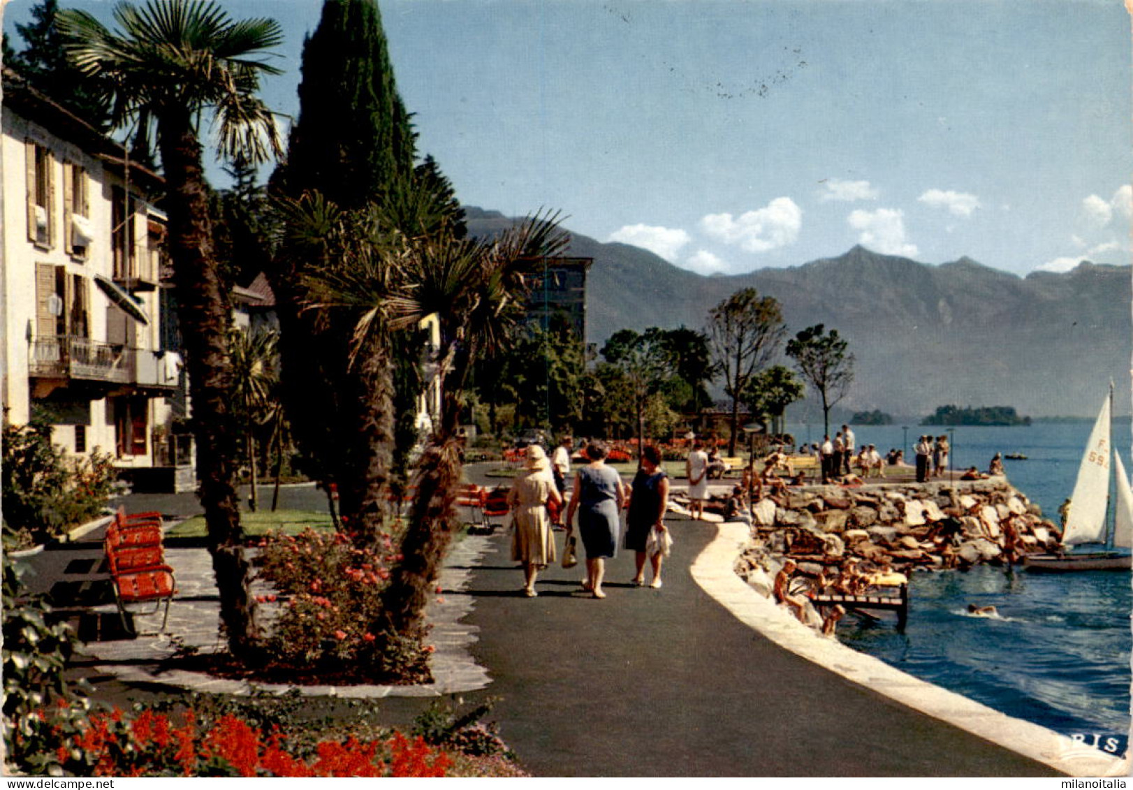 Brissago (Lago Maggiore) - Lungolago (742) * 16. 8. 1971 - Brissago