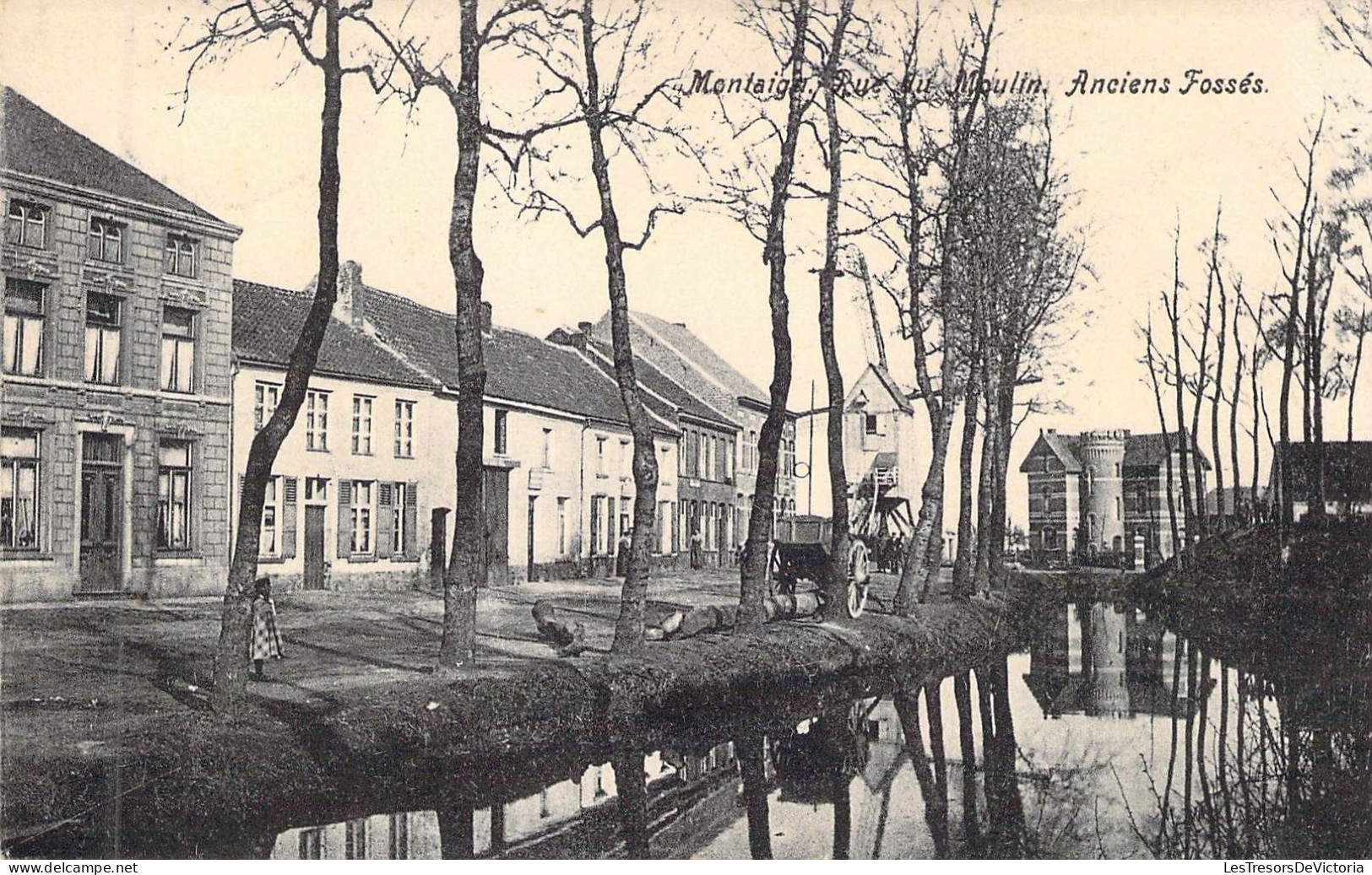 Belgique - MONTAIGU - Rue Du Moulin - Anciens Fossés - Carte Postale Ancienne - Leuven