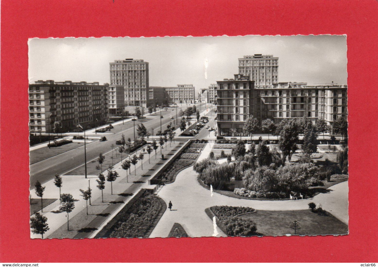 76 LE HAVRE - AVENUE FOCH ET SQUARE SAINT ROCH -CPSM P-F Année 1958 Collection Glatigny / 175 - Square Saint-Roch
