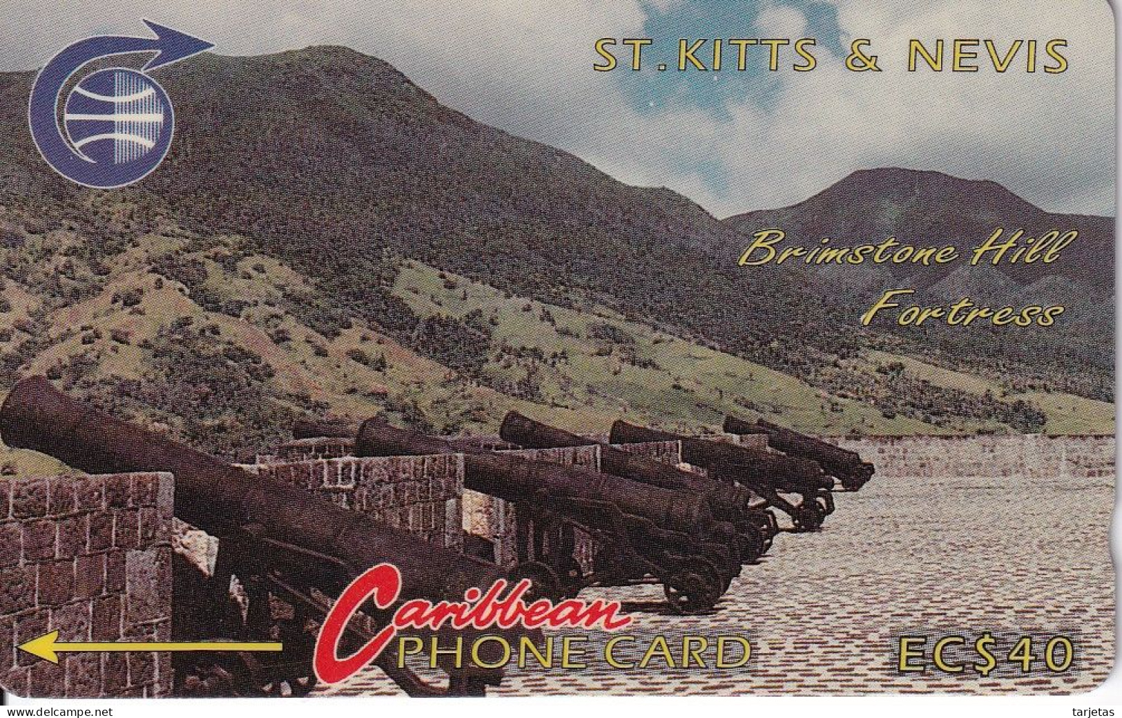 TARJETA DE ST. KITTS & NEVIS DE BRIMSTONE HILL - 3CSKE - Saint Kitts & Nevis