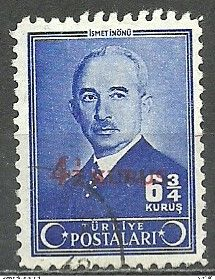Turkey; 1943 Overprinted Postage Stamp - Oblitérés