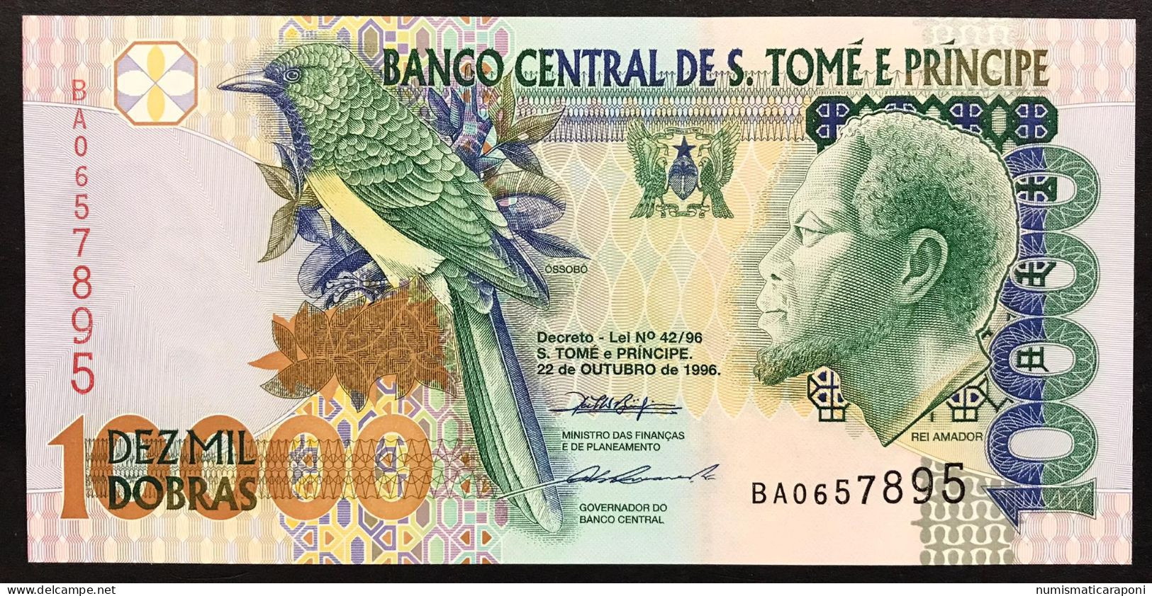 SAINT THOMAS TOME AND PRINCE 10000 10,000 DOBRAS 1996 Pick#66a UNC Fds LOTTO.4488 - Sao Tomé Et Principe