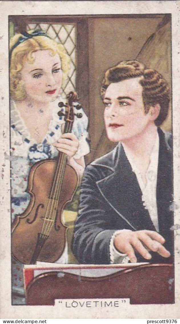 26 Pat Paterson & Nils Asther "LoveTime" - Shots From Famous Films 1935 - Gallaher Cigarette Card - Gallaher
