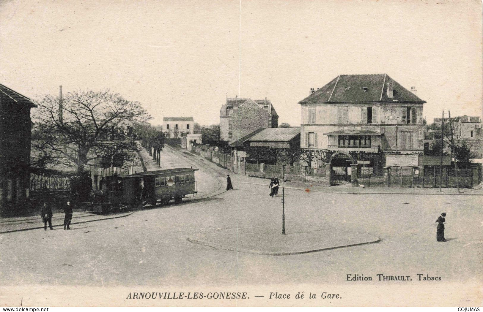 95 - ARNOUVILLE LES GONESSE - S14920 - Place De La Gare - Train - En L'état Trou - L23 - Arnouville Les Gonesses