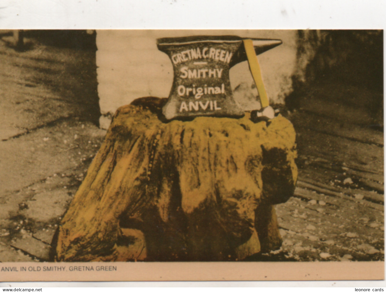 Cpa.Royaume-Uni.Ecosse.Anvil Il Old Smithy Gretna Green - Dumfriesshire