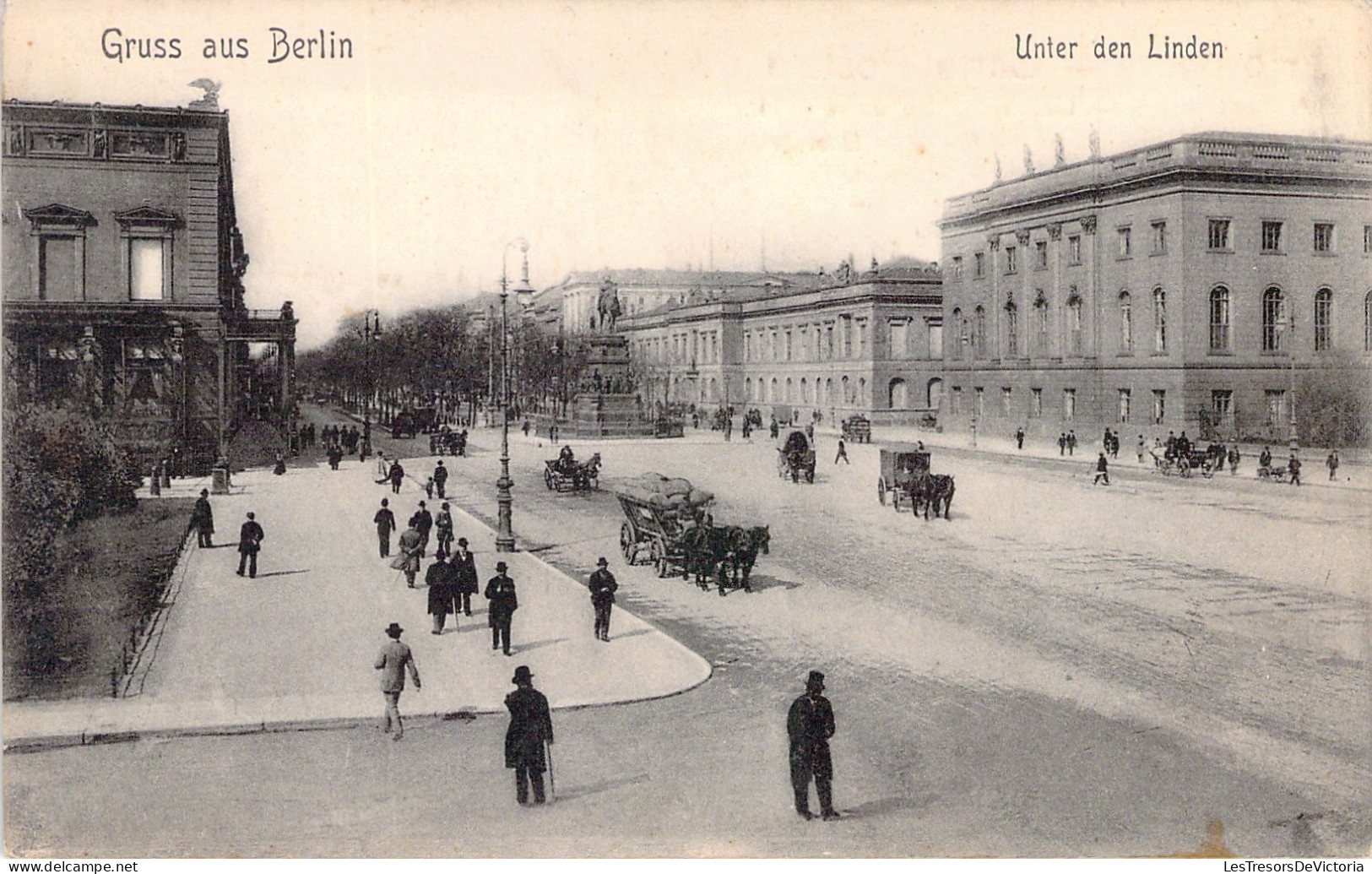 ALLEMAGNE - BERLIN - Gruss Aus - Unter Den Linden - Carte Postale Ancienne - Andere & Zonder Classificatie