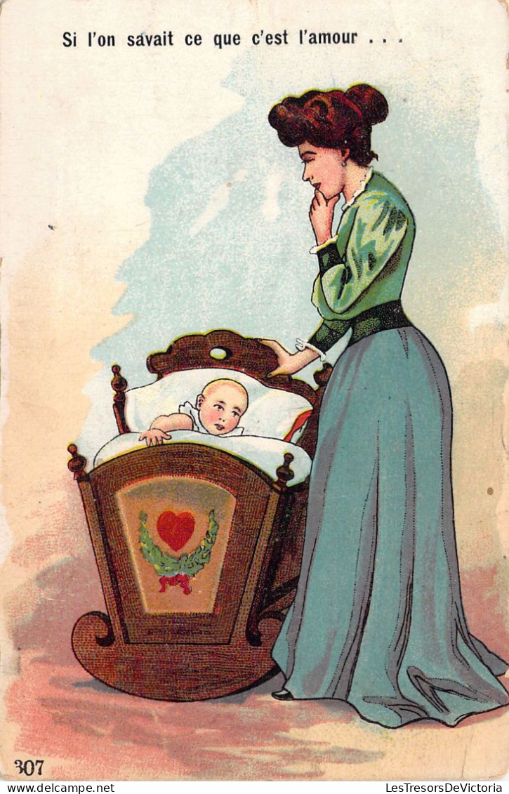 HUMOUR - Si On Savait Ce Que C'est L'amour ... - Mêre Et Son Enfant Dans Un Berceau - Illustrat - Carte Postale Ancienne - Humour