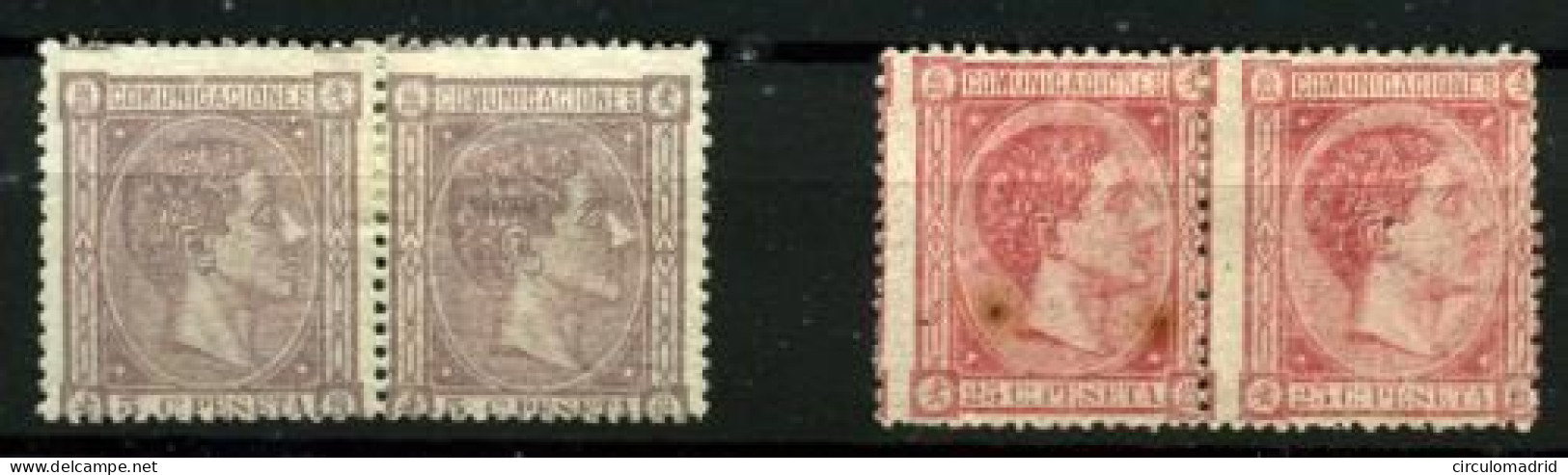 España Nº 163 Y 166. Año 1875 - Unused Stamps