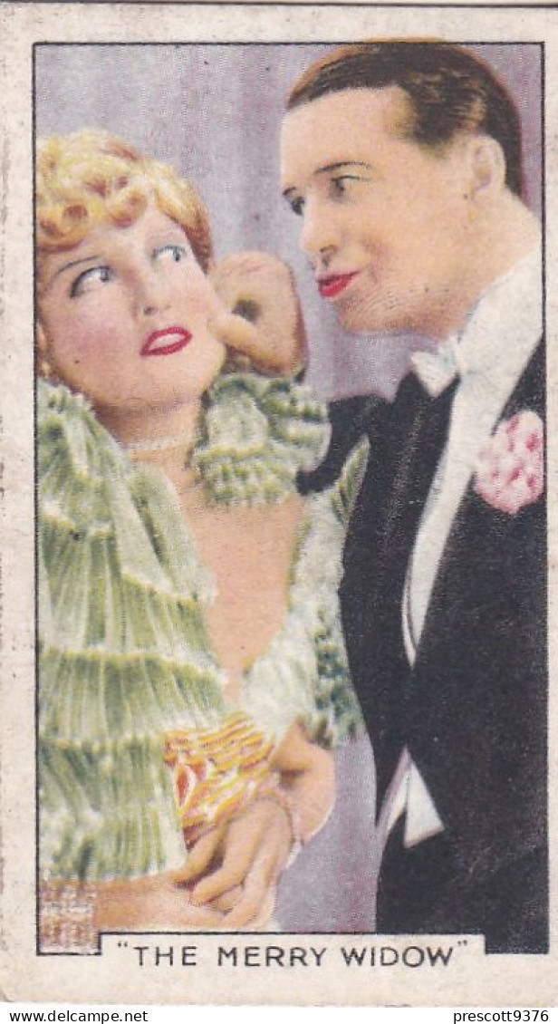 45 Maurice Chevalier & Jeanette MacDonald In The Merry Widow - Shots From Famous Films 1935 - Gallaher Cigarette Card - Gallaher
