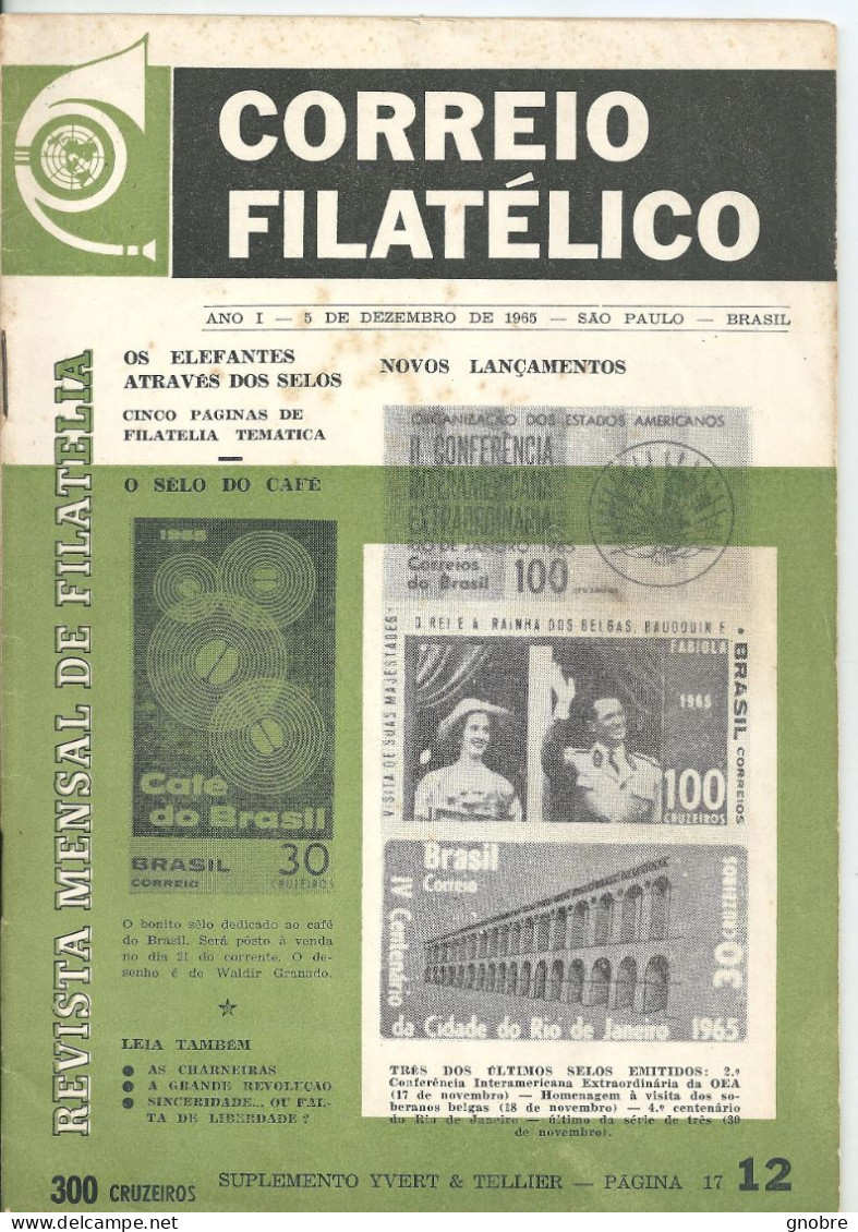 BRAZIL - 1965 - CORREIO FILATELICO - BOLETIM MAGAZINE N° 12 - Zeitungen & Zeitschriften