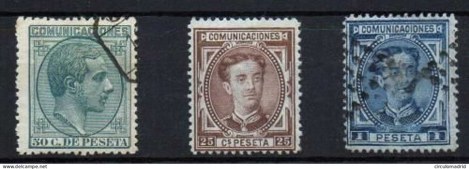 España Nº 177,180,196. Año 1876 - Unused Stamps