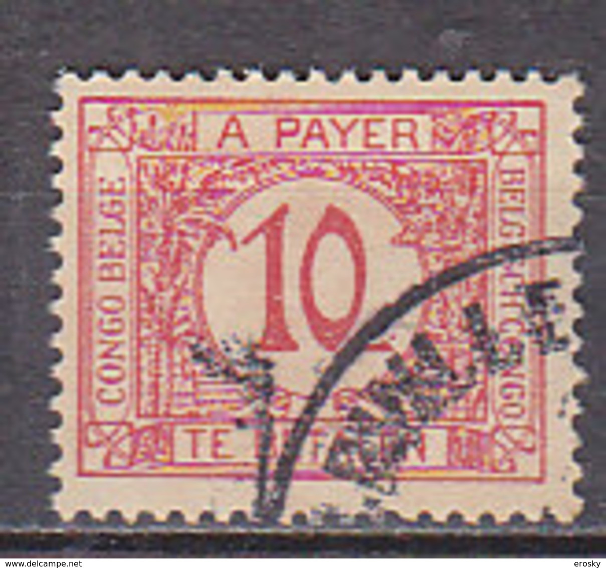 A0255 - CONGO BELGE TAXE Yv N°67 - Usati