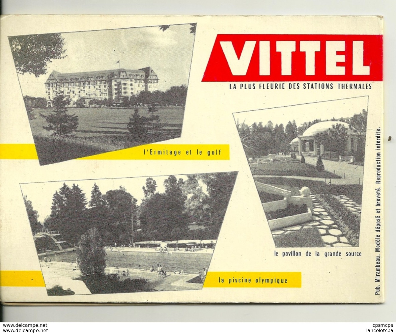 88 - VITTEL / PLAN ANCIEN DE LA VILLE - Otros Planes