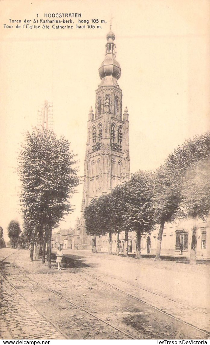 BELGIQUE - HOOGSTRATEN - Tour De L'église Ste Catherine Haut 105 M - Carte Postale Ancienne - Hoogstraten