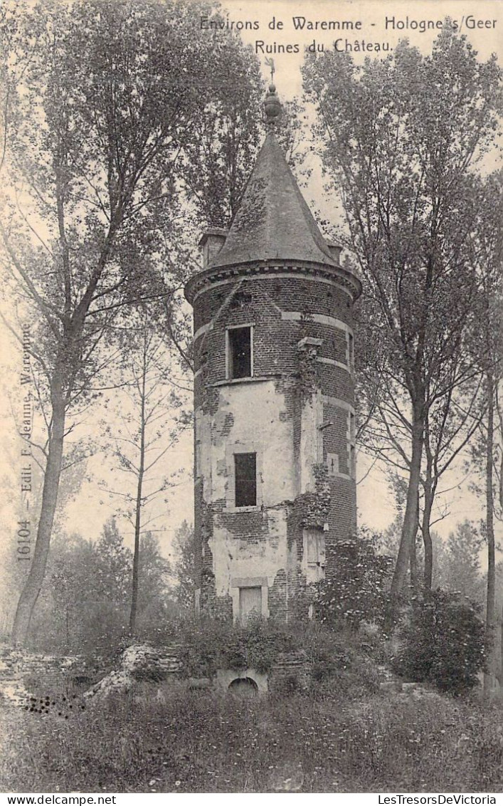 BELGIQUE - WAREMME - Ruines Du Château - Edit E Jeanne - Carte Postale Ancienne - Waremme
