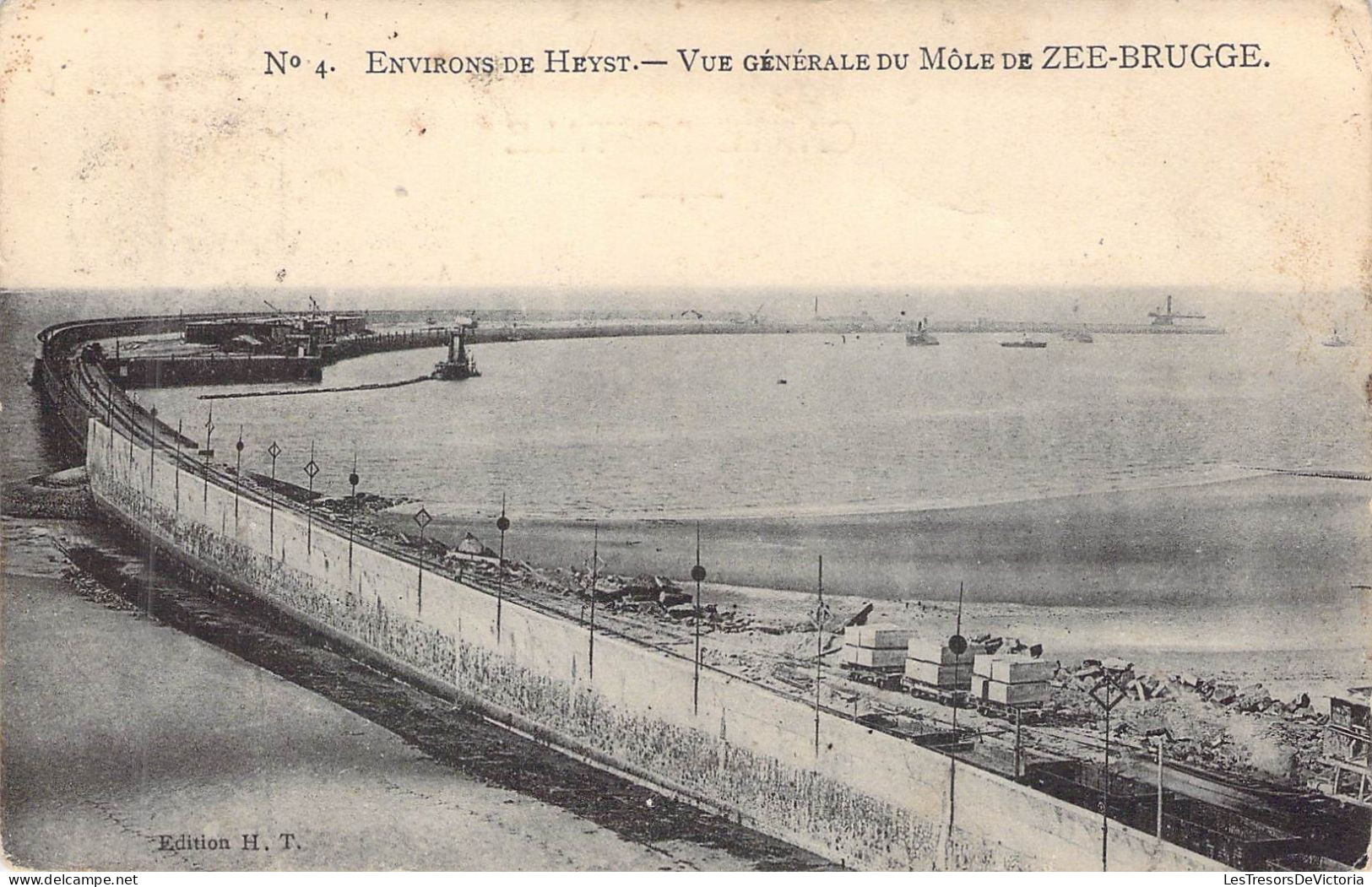 BELGIQUE - ZEEBRUGGE - Vue Générale Du Môle - Edition H T - Carte Postale Ancienne - Zeebrugge