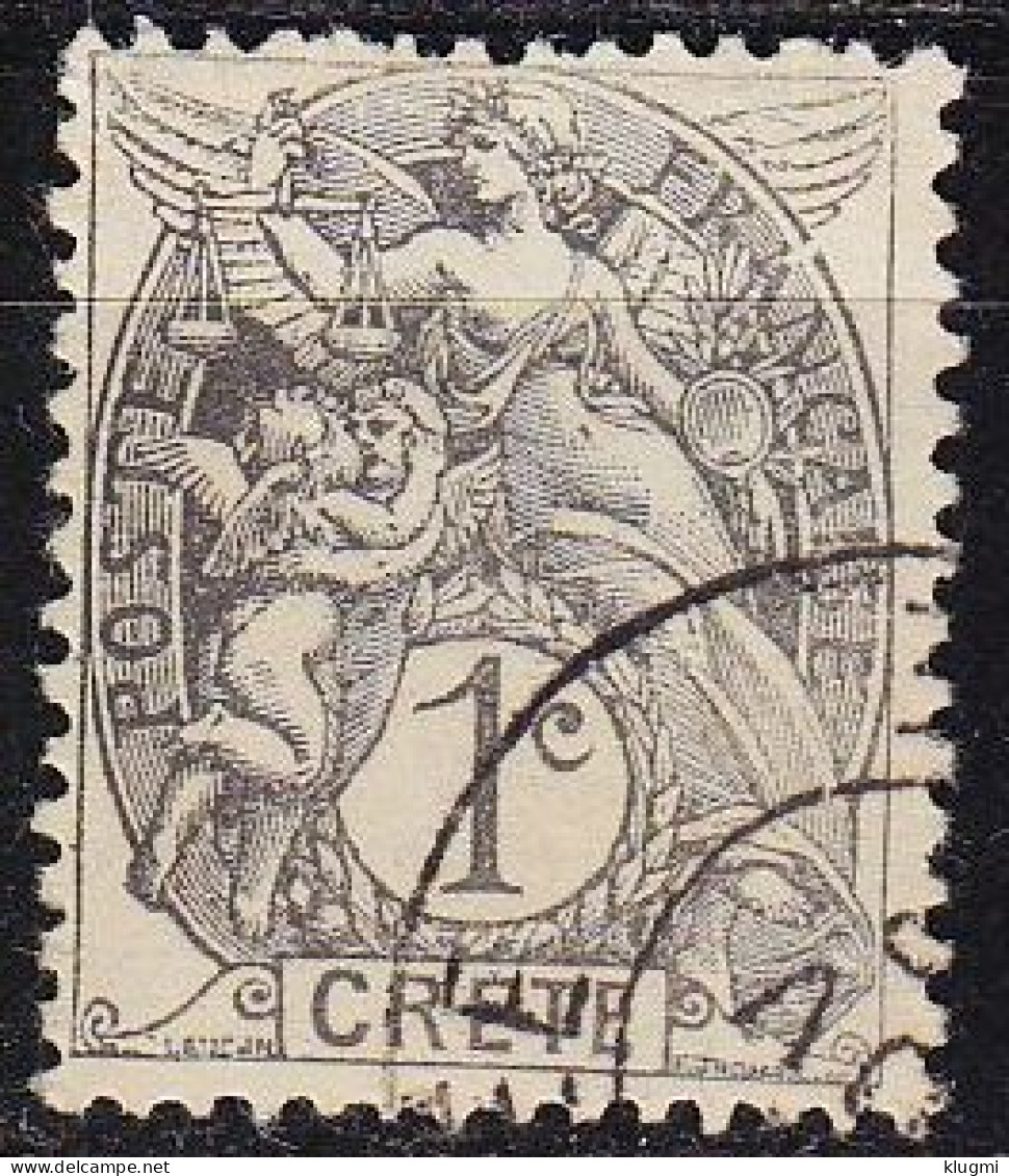 FRANKREICH FRANCE [Kreta] MiNr 0001 ( O/used ) - Used Stamps