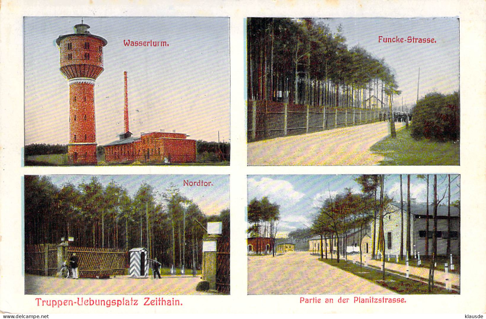 Truppen-Uebungsplatz Zeithain - Mehrbild Gel.1912 - Zeithain