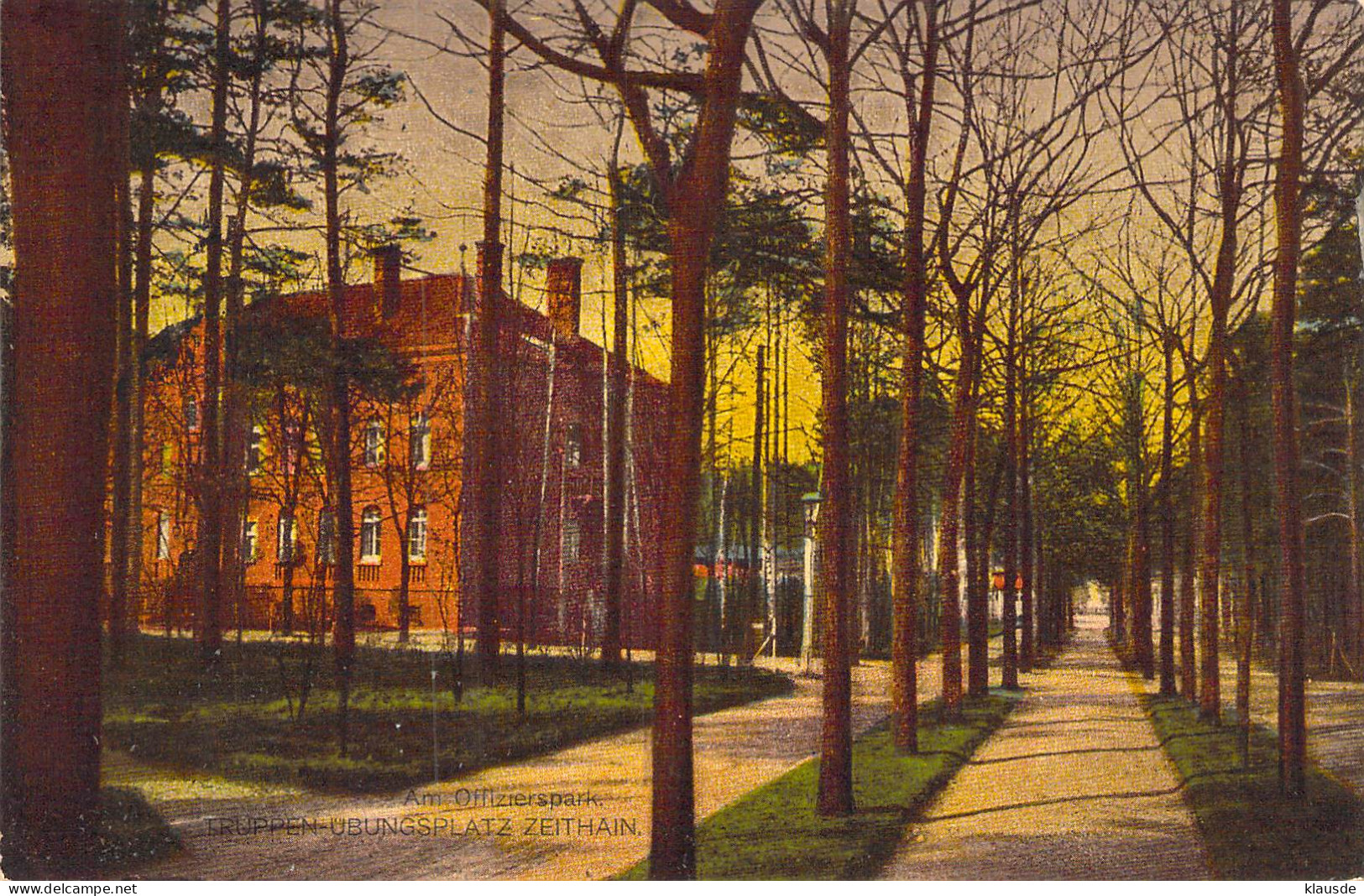 Truppen-Uebungsplatz Zeithain - Am Offizierspark Feldpost 1916 - Zeithain