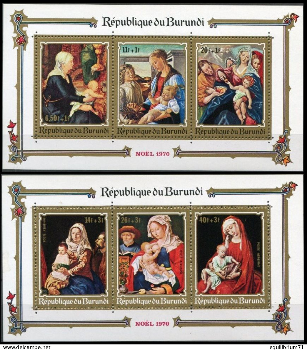 BL43/44**(429/31 + PA 185/87) - Noël / Kerstmis / Weihnachten / Christmas - BURUNDI - Tableaux