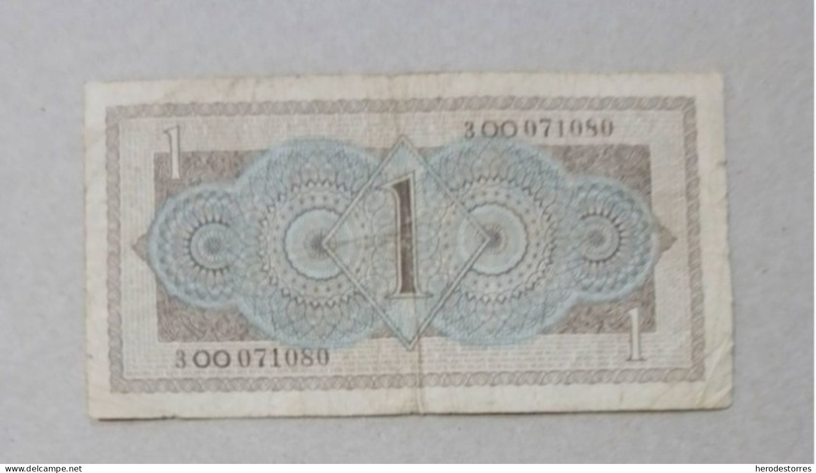 Billete De Holanda De 1 Gulden, Año 1949 - 1 Gulde