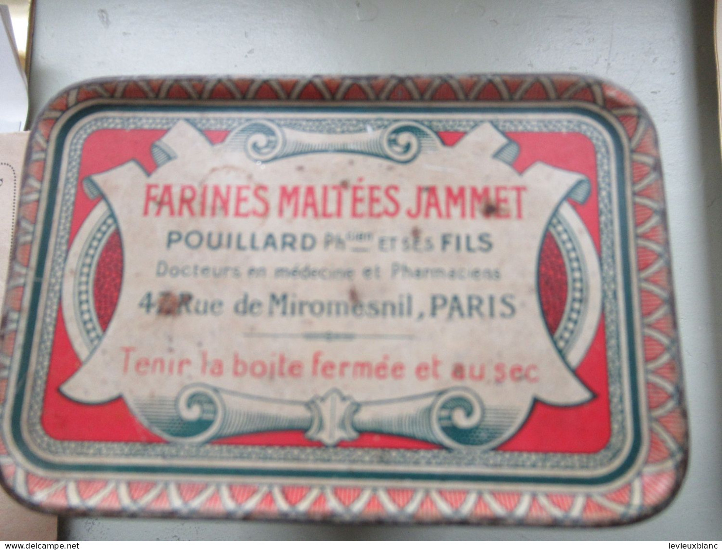 Métal/ Farines Maltées Jammet/ POUILLARD Pharmacien/ORGEOSE/ Sté D'Alimentation Diététique/ Vers 1920-1940       BFPP245 - Boîtes