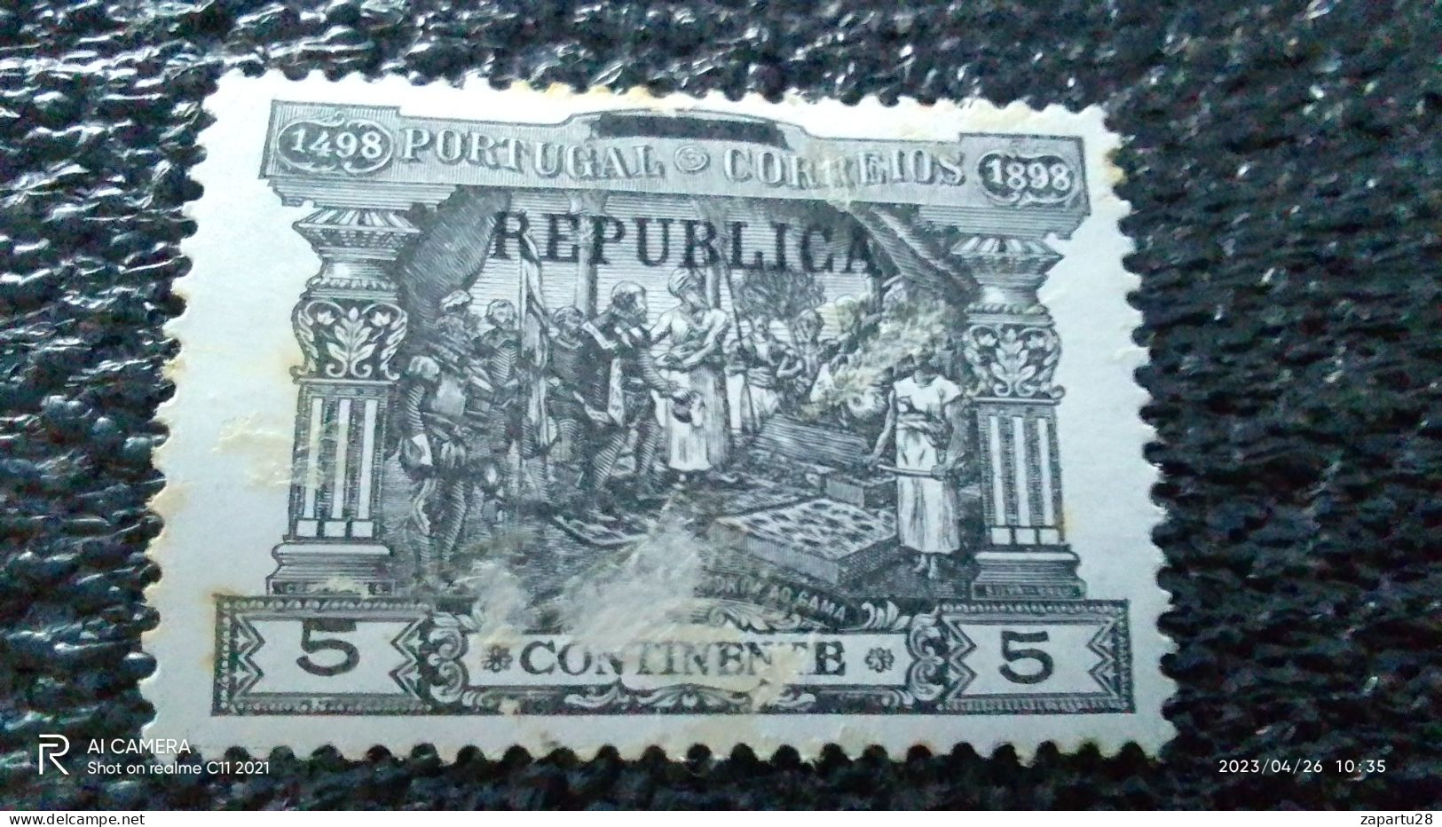 PORTUGAL-1911 .        5R          UNUSED                PULLARI - Unused Stamps