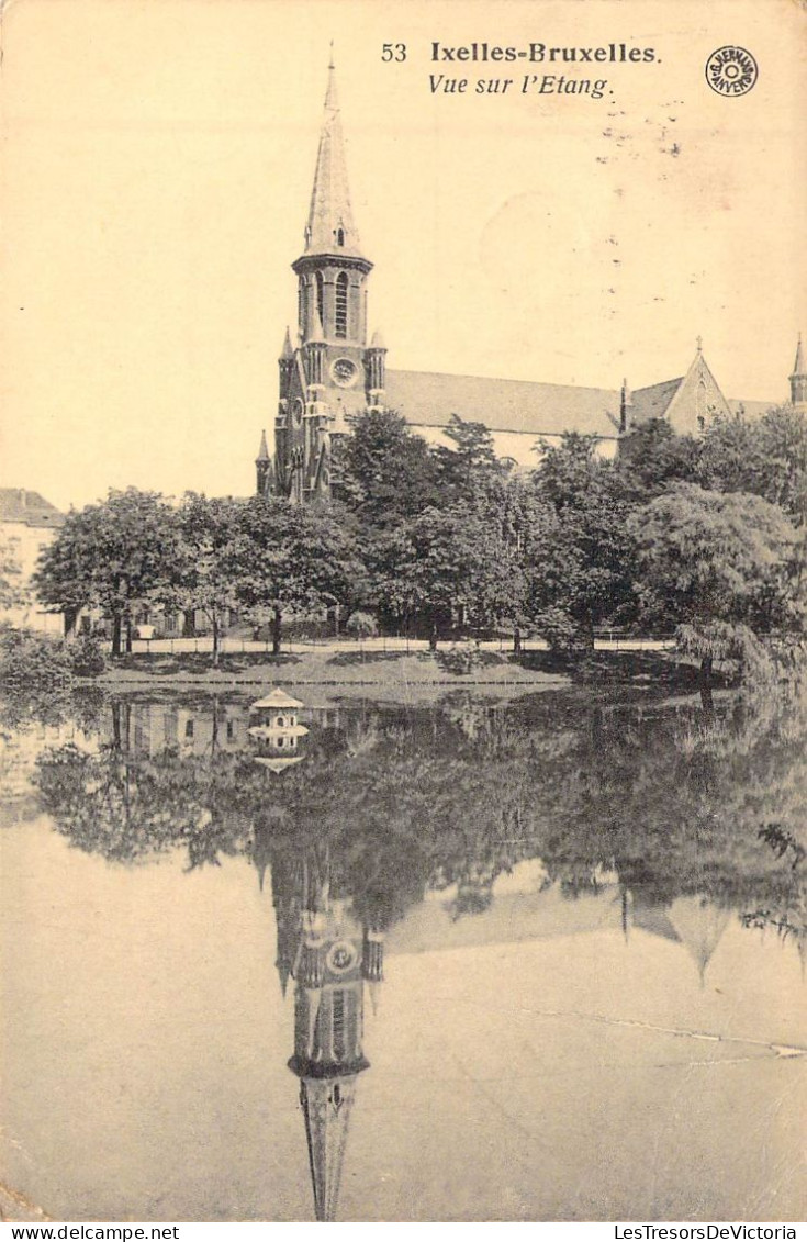 BELGIQUE - IXELLES - Vue Sur L'Etang - Carte Postale Ancienne - Ixelles - Elsene