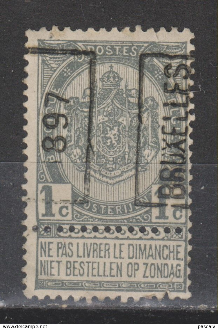 COB 92A BRUXELLES 1897 - Rollo De Sellos 1894-99