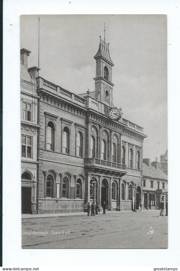 Leicestershire Postcard Loughborough  Leicester Town Centre Rp Tuck's Silverette Unused - Andere & Zonder Classificatie