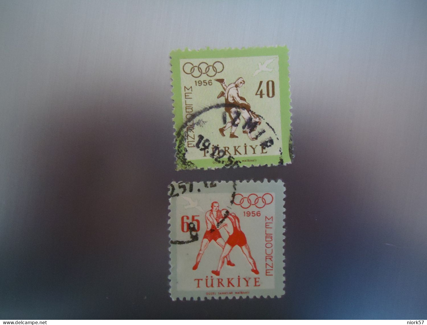 TURKEY  USED    STAMPS  OLYMPIC GAMES 1956 - Sommer 1956: Melbourne