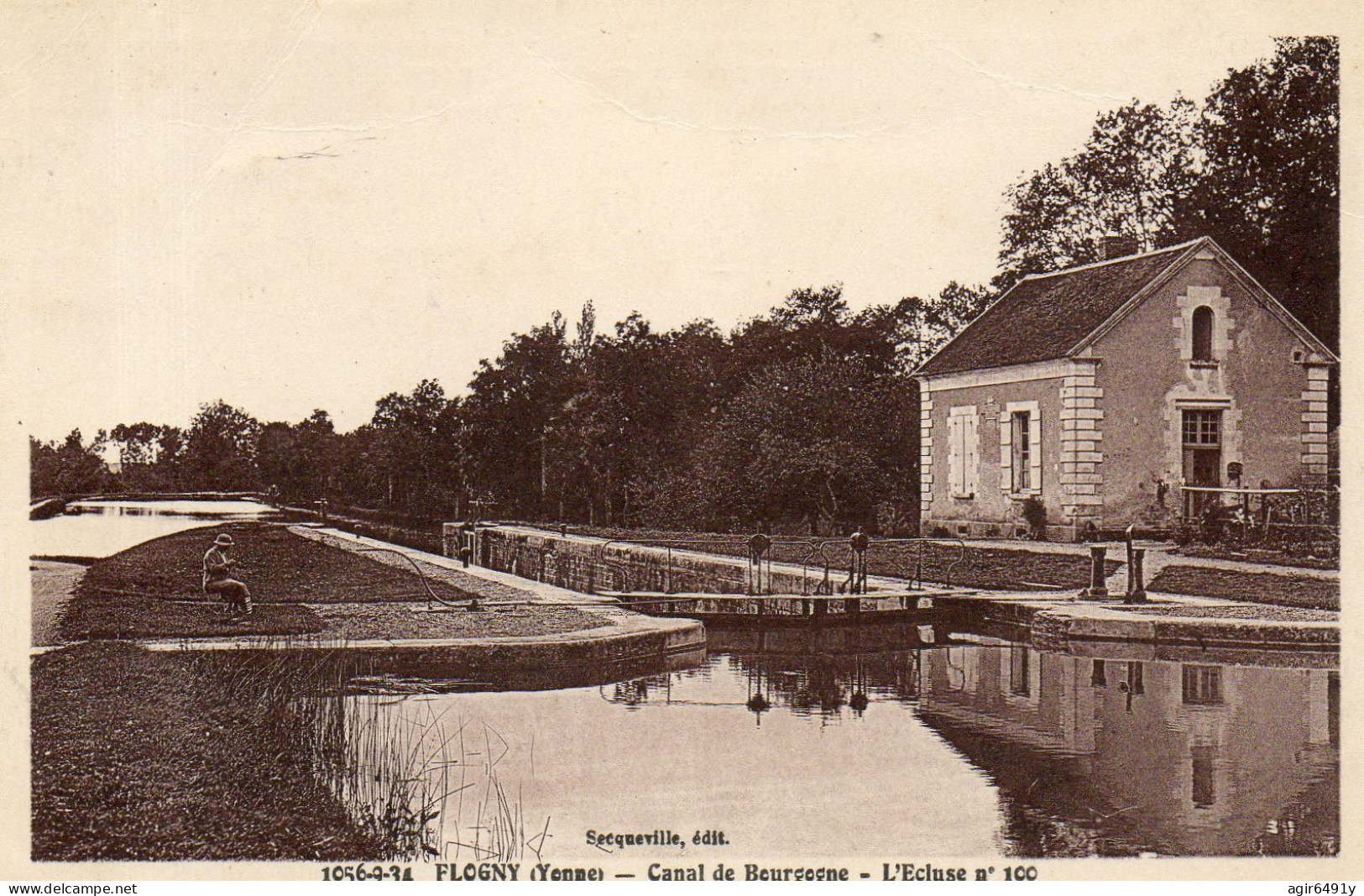 - FLOGNY (89) -  Canal De Bourgogne, L'écluse No 100  -25357- - Flogny La Chapelle