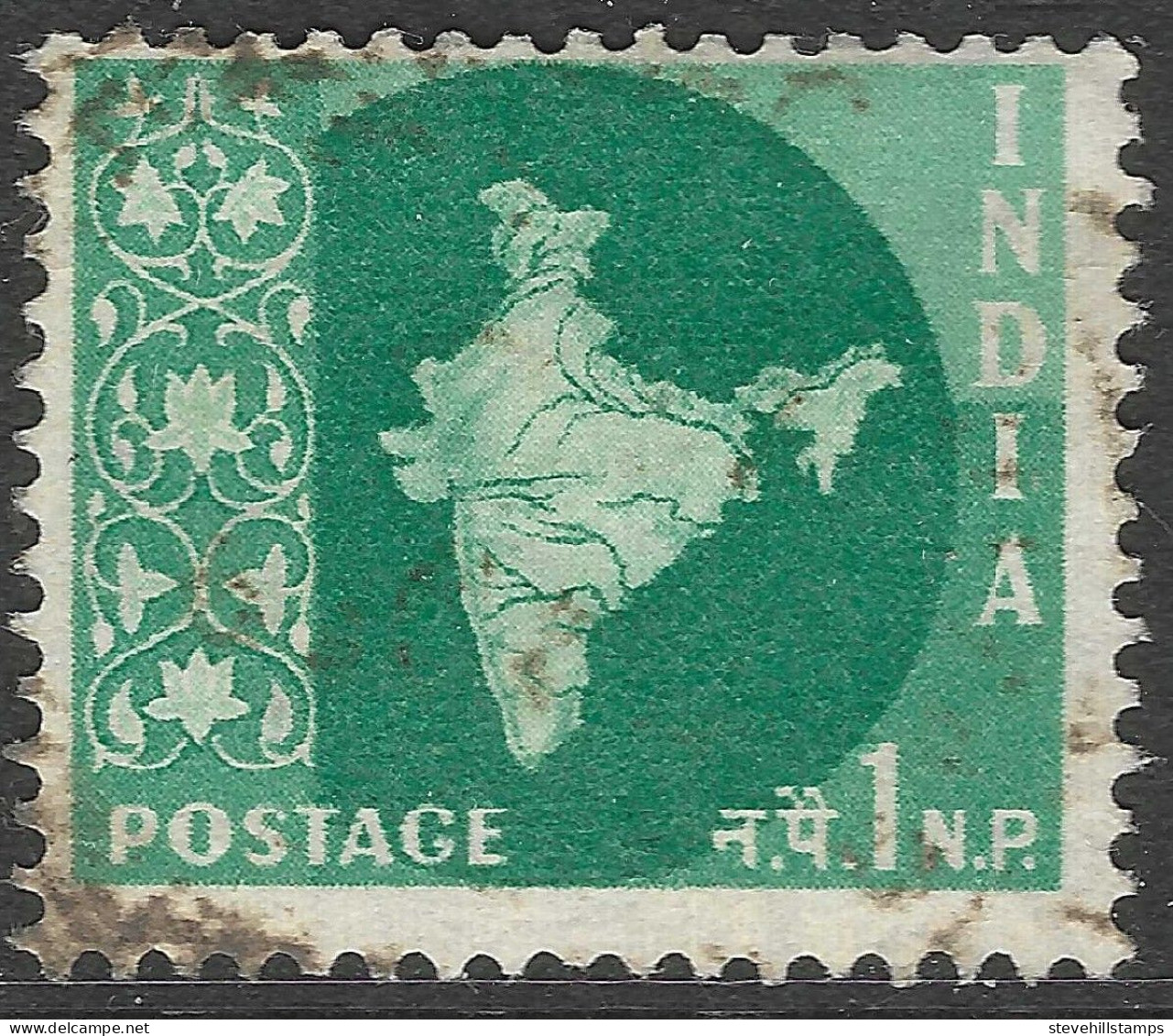 India. 1958-63 Definitives. 1np Used. Asokan Capital W/M. SG 399 - Oblitérés