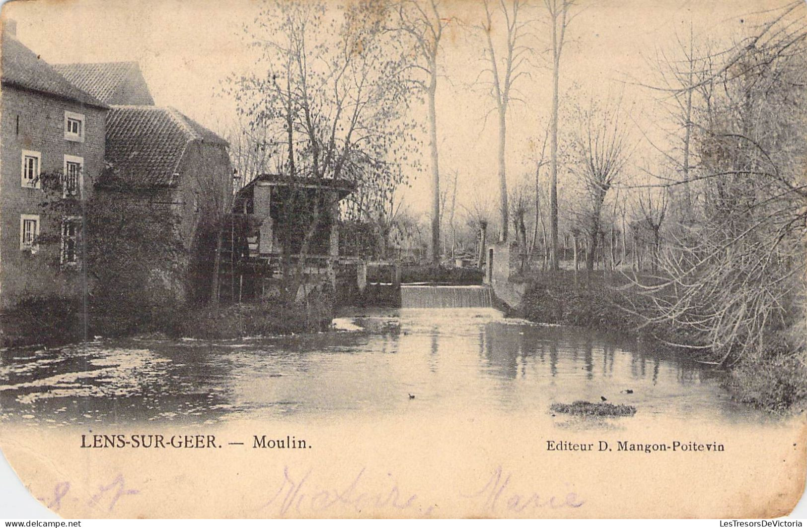 BELGIQUE - LENS SUR GEER - Moulin - Editeur D Mangon Poitevin - Carte Postale Ancienne - Autres & Non Classés