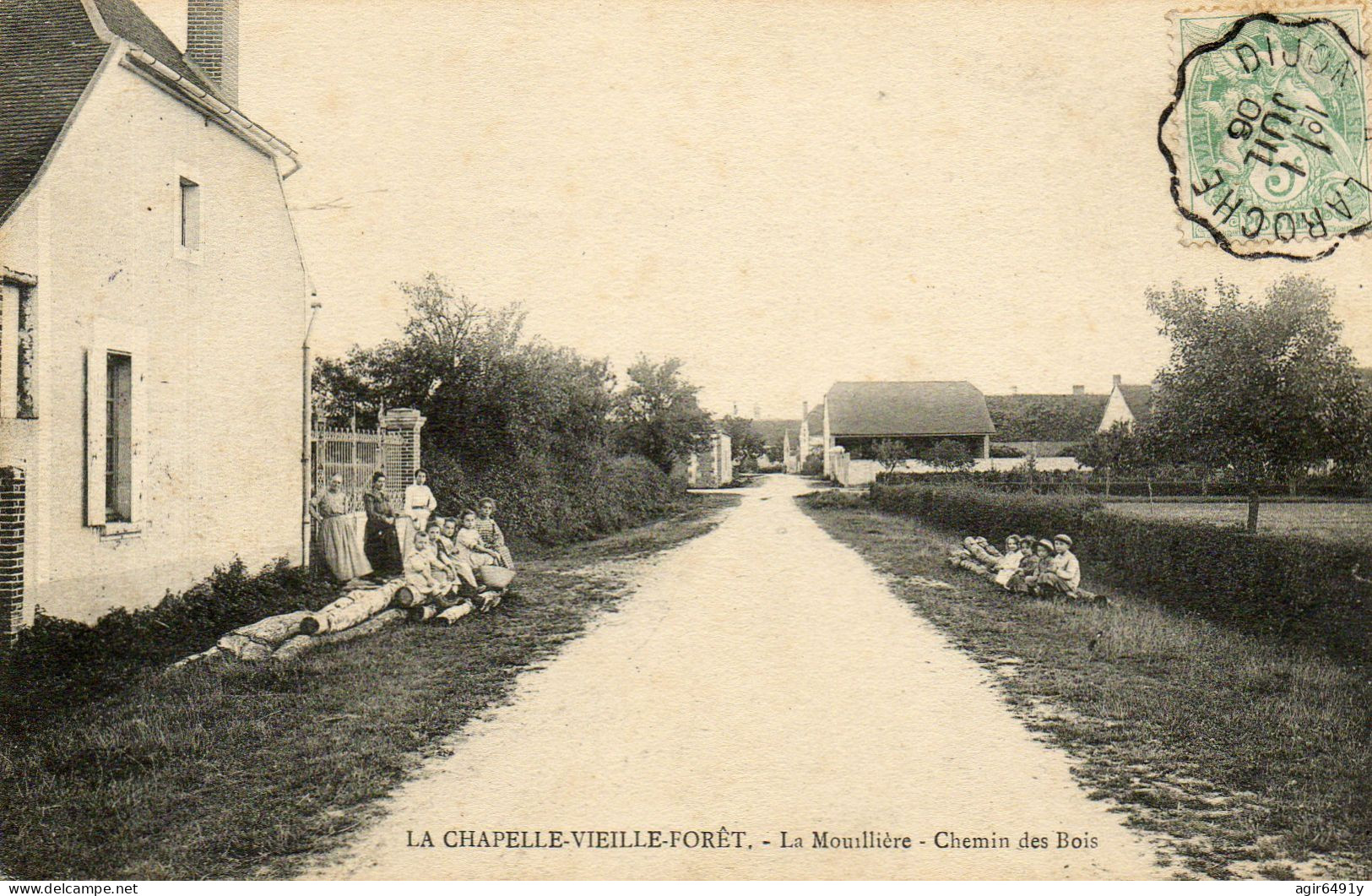 - LA CHAPELLE VIEILLE FORET (89) -  La Mouillère, Chemin Des Bois  (animée)  -25372- - Flogny La Chapelle