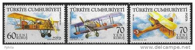 2007 TURKEY AIRPLANES MNH ** - Ungebraucht