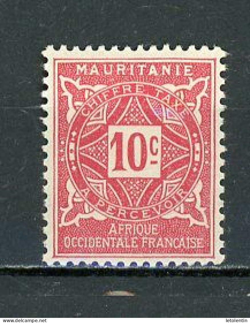 MAURITANIE RF - T. TAXE - N° Yvert 18 * - Used Stamps