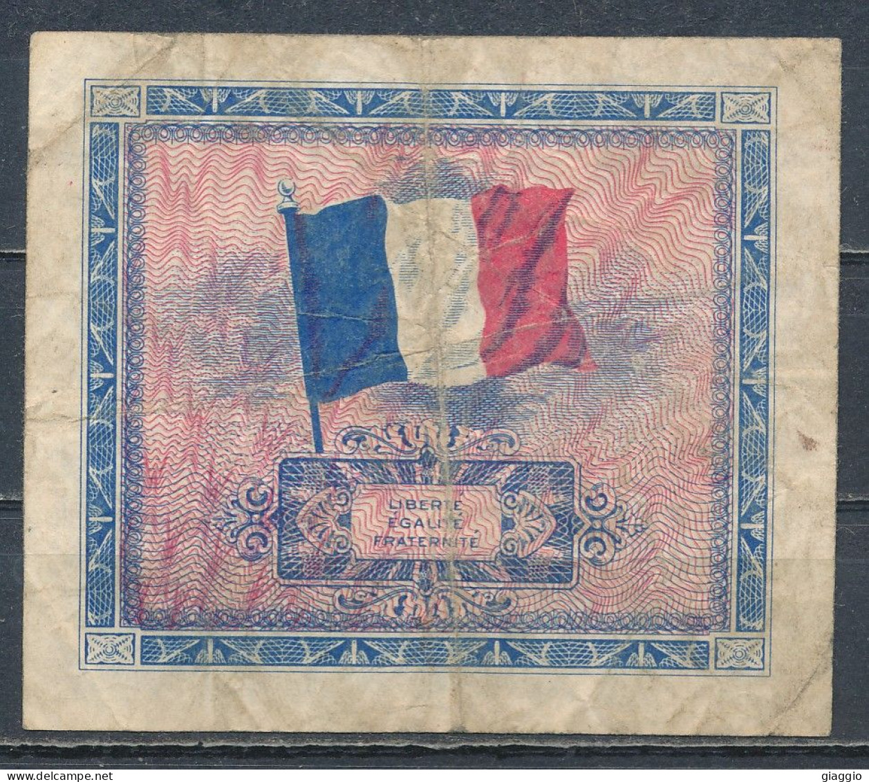 °°° FRANCE 2 FRANCS ALLIED MILITARY CURRENCY 1944 °°° - 1944 Vlag/Frankrijk
